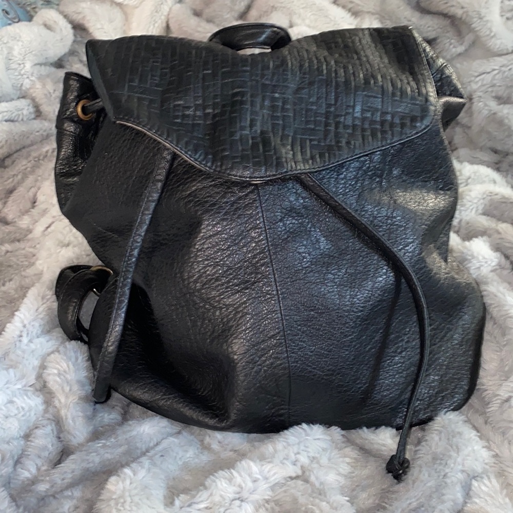 Black Leather backpack